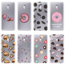 Cute Kawaii Donut Ice Cream Cooky Pizza Drink Beer Phone Case Silicone For Nokia 1 2 3 5 6 8 Soft Back Cover For Nokia 7 Plus X6 2024 - buy cheap