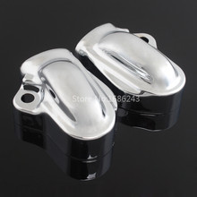 2 x Chrome Bar & Shield Rear Axle Cover Fits For Harley VRSC V-Rod 02-18 Muscle VRSCF 2024 - buy cheap