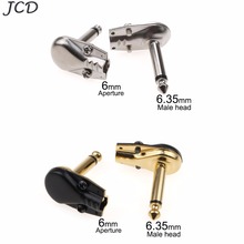Jcd cabo adaptador, 1/4 polegadas, 6.35mm, acessórios para pedal de efeitos de guitarra, conector jack, interface elétrica 2024 - compre barato