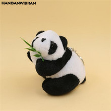 Juguetes de peluche de Panda arrodillado para niños, Mini Panda creativo con colgante pequeño, juguete de peluche suave evento navideño, regalo para niños, gran oferta de 10CM, 1 Uds. 2024 - compra barato
