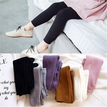 Girls Pencil Pant Autumn Winter Kids Korean Knitted Leggings Solid Color Legging Baby Toddler Casual Ankle-length Luster 2024 - buy cheap