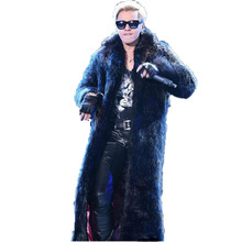 New Men's Large size 4XL 5XL Fur Coat 2018 Autumn and Winter New Windbreaker Imitation Fox Fur Grass Long Coat Artificial Fur 2024 - buy cheap