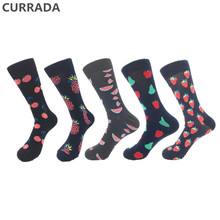 5pairs/lot Brand Quality Men Socks Combed Cotton colorful Happy Funny Socks Hot Sale fashion Casual long Mens compression socks 2024 - buy cheap