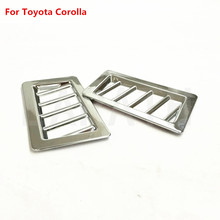 For Toyota Corolla Altis E170 2013 2014 2015 2016 2017 ABS chrome console air conditioning outlet air vent trim 2024 - buy cheap