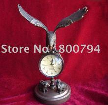 Reloj Mecánico de cobre Vintage raro, Hawk, 24cm * 13cm 2024 - compra barato