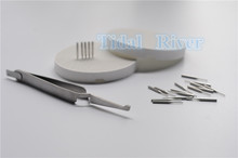 20/Pcs Metal pins&2/Pcs Porcelain Honeycomb Firing Trays&1/Pcs Instruments Tweezers Dental Lab/Clinic 2024 - buy cheap