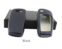 Black Protective TPU key Case Shell Cover for Audi A1 A3 A4 S3 S4 Q3 Q5 Q7 2024 - buy cheap