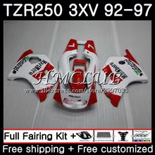 Carenado para YAMAHA TZR 250, 1992, 1993, 1994, 1995, 1996, 6HC.4, TZR250RR, RS, YPVS 3XV, TZR250, rojo y blanco, 92, 93, 94, 95, 96, 97, TZR-250 2024 - compra barato