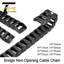 Bridge Non-Opening Cable Chain 10x20 15x20 30mm Transmission Plastic Drag Towline For Laser Cutting Engraving CNC Machine Tool 2024 - buy cheap