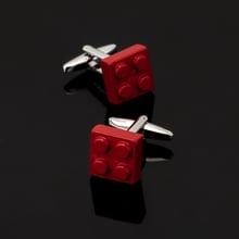 High quality men's shirts Cufflinks red bricks Cufflinks 3 double sale free shipping 2024 - buy cheap