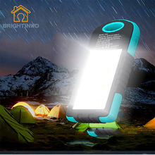 BRIGHTINWD LED Solar Power Camping Lamp Outdoor LED Flashlight 3000mAh Solar Power Bank For Phone Portable Lanterns 2024 - buy cheap