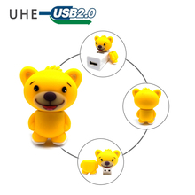 Mini pen drive usb de urso 4gb 8gb 16gb 32gb 64gb presente 2024 - compre barato