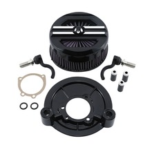 Conjunto de filtro de admissão para limpeza de ar de motocicleta, preto, para modelos harley sportster xl 1200, iron 883, 2007-2019, 18, 17, 16, 15, 14, 13, 12, novo 2024 - compre barato