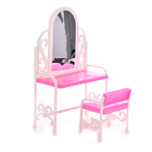 TOYZHIJIA1set cute Princess Doll birthday gift toilet table For barbie doll furniture dresser girls accessoriesb Baby Toys 2024 - buy cheap