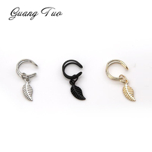 1pcs Personality Clip Earrings Leaf Single Ear Clip Earrings For Women European Fashion Jewelry Party Bar Accessories 2024 - buy cheap