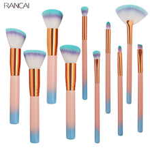 10pcs Makeup Brushes Set Foundation Powder Eye Shadow Blush Blending Contour Lip Fan Make Up Brush Kit Cosmetic Beauty Tool Kit 2024 - buy cheap