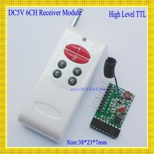 Decodificador módulo receptor e transmissor rf 1000m 6ch, sistema de controle remoto sem fio, momentâneo gravado, ttl 6ch, saída de sinal 2024 - compre barato