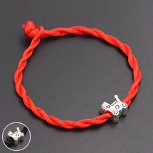 2020 New Baby Carriage Beads 4mm Red Thread String Bracelet Lucky Red Handmade Rope Charm Bracelet for Women Men Jewelry 2024 - buy cheap