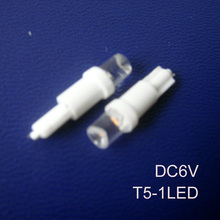 High quality DC6V 6.3V T5 led Instrument lights,led w3w wedge Warning light Signal light,Indicator Lamp free shipping 50pcs/lot 2024 - buy cheap