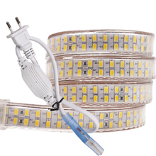 Fita flexível de led, 240leds/m, smd 5730, 220v, 110v, à prova d'água, 5630 1m 2m 5m 10m 20m 50m 100m + tomada da ue/eua 2024 - compre barato