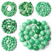 Cuentas sueltas de Jade en forma de Jades, Gema de jade de 4-14mm, muy redondo, de alta calidad, hebra de 15 ", DIY, fabricación de joyas creativas, wj222 2024 - compra barato