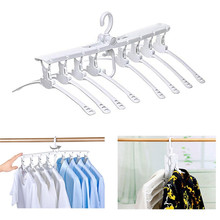 Hanging 8 In 1 Hangers Foldable Multifunction Magic Clothes Hanger Non Slip Retractable Closet Organizner Holder Drying Rack 2024 - buy cheap