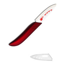 XYj High Quality 3" Paring Ceramic Knife ABS+TPR Red Handle Ceramic Blade Kitchen Knives Set New Year Gift Decorations For Home 2024 - buy cheap