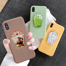 Lovely Drink Cup Case for Xiaomi Redmi 9 Prime 9A 9C 8A 7A 7 5A 6 Pro 5 Plus 4X 3 Hongmi 10X S2 Go Cute Squishy Bear TPU Cover 2024 - buy cheap