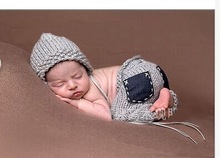 free shipping, Latest Crochet Newborn Photography Props,100% handmade Crochet Baby Hat & Pants Costume Set size:0-1m,3-4m 2024 - buy cheap