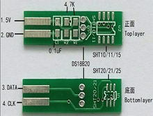 3in 1 SHT10 sht11 sht15 SHT20 DS18B20 Мини печатной платы 6.6mmX28mm пустой схема Многофункциональный печатной платы 2024 - купить недорого