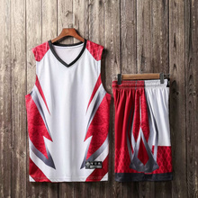 Мужские баскетбольные трикотажные наборы, командная форма, спортивный комплект, одежда, тренировочный костюм для колледжа, баскетбольные Джерси рубашки, шорты на заказ 2024 - купить недорого