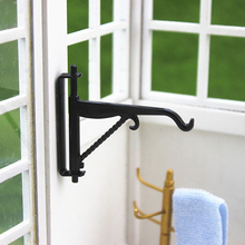 New sale1:12  Pretend Play Wall Hanger Furniture Toys Dollhouse Miniatures Black Hook Hanger for Children Dolls Accessories 2024 - buy cheap