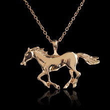 Running Horse Pendant Necklace For Women Men Fashion Statement Necklace Unisex Jewelry Gifts 2024 - buy cheap