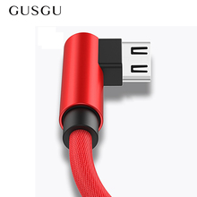 GUSGU Nylon Micro USB Cable 2A Fast USB Charging Data Cable for Samsung Huawei LG Tablet Android Mobile Phone USB Charger Cable 2024 - buy cheap