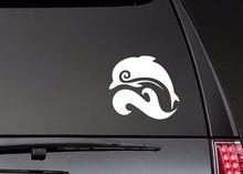 Dolphin Swimming Left Jumping Through A Wave Decal Car Auto Bumper Bike Decor Unique Art Pattern Waterproof ZP0319 2024 - buy cheap