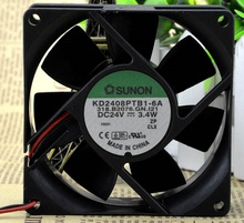 SSEA New Wholesale cooling fan for SUNON KD2408PTB1-6A  8025 8CM 24V 0.14A 3.4W server inverter cooling fan 80*80*25mm 2024 - buy cheap
