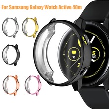 Plating Soft TPU Protection Case Cover For Samsung Galaxy Watch Active 40mm New Smart Watch Protective accessories 2024 - buy cheap