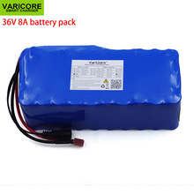 Bateria recarregável 500 de 36v, 18650 w, 8ah, 10s4p, pacote de bateria modificada, bicicleta modificada, veículo elétrico, 36v, proteção com bms 2024 - compre barato