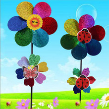High Quality Wind Spinner Kids Toy Colorful Sequins Windmill Wind Spinner Home Garden Yard Decoration 2024 - buy cheap