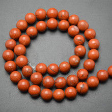 Natural Red Stone Round Loose Beads  6mm 8mm 10mm 12mm Jewelry making supplies 2024 - buy cheap