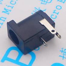 100Pcs Hot Sales High Quality Dc-005 Black And White Dc Power Jack Socket Connector Dc005 5.5*2.1Mm 2.1 Socket Round The Needle 2024 - buy cheap