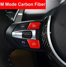 Car Carbon Fiber Steering Wheel M M1 M2 Mode Button Switch Cover For BMW M3 M4 M5 M6 X5M X6M F80 F10 F06 F15 F16 E90 E92 E93 M3 2024 - buy cheap