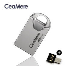 Ceamere-unidad Flash USB CD01, Pendrive de Metal de 8GB/16GB/32GB/64GB, USB 2,0 memoria, 1GB/2GB 2024 - compra barato