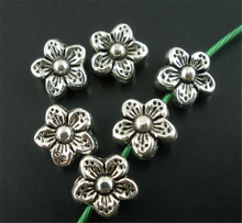 DoreenBeads 50 шт серебряный цвет цветок разделители бусины 9 мм (B02202), иу 2024 - купить недорого