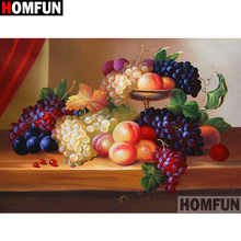 Алмазная живопись HOMFUN A16278, картина «фрукты» с полными квадратными/круглыми стразами, вышивка крестиком, домашний декор, 5D 2024 - купить недорого
