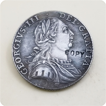 1787 Соединенного Королевства 1 шиллинг-Джордж III имитация монеты 2024 - купить недорого