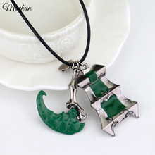 MQCHUN game jewelry Thresh Weapon Necklace Zinc Alloy Bisoprolol League Of Chain Warden Legends Couples Necklace Pendant 2024 - buy cheap