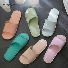 2019 new Bathroom slippers female summer non-slip thick bottom couple home indoor bath water soft bottom sandals shoes woman 2024 - buy cheap