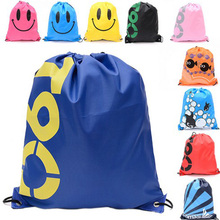 1pc Waterproof Drawstring Backpack Outdoor Travel Organizer Housekeeping Storage Bag  for Clothes Shoes Kids Toy 2024 - купить недорого