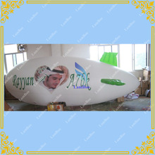 FAST Free Shipping New Design 6m/20ft Long White Inflatable blimp with green fins/ Inflatable Advertising Airship/Zeppelin 2024 - buy cheap